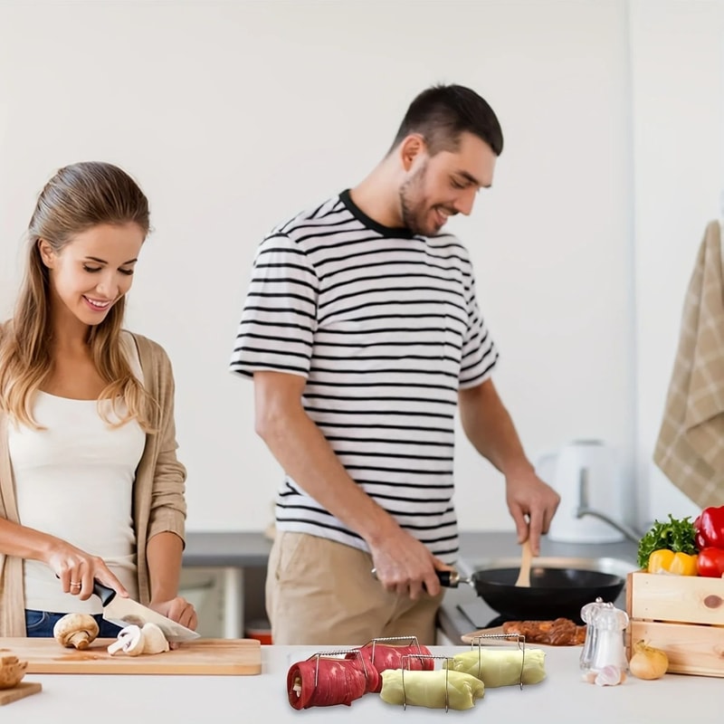 Stainless Steel Vegetable Clamp Tongs Cabbage Leaf Cooking Tool 4