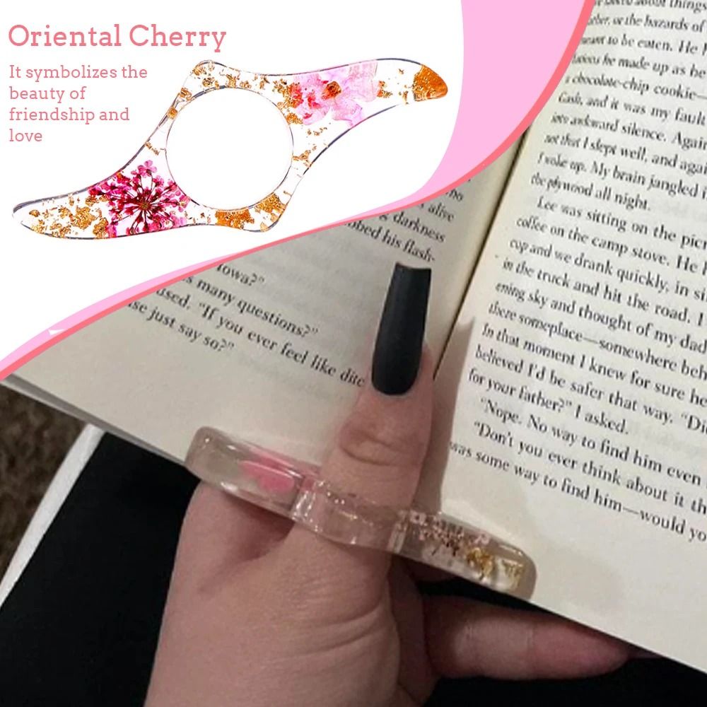 Dried Flower Thumb Book Page Holder Reading Aid Bookmark 7