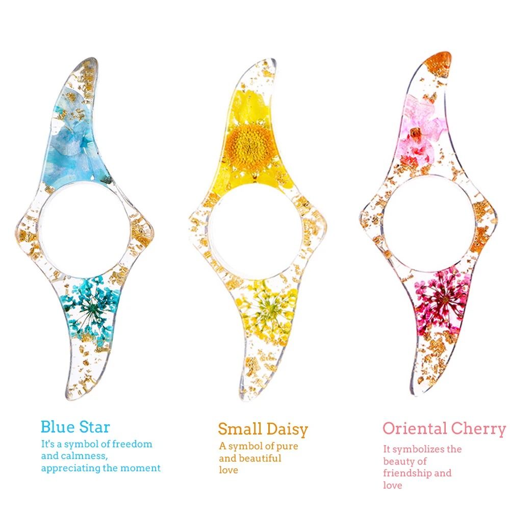 Dried Flower Thumb Book Page Holder Reading Aid Bookmark 0