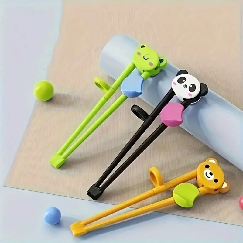 Cute Cartoon Animal Training Chopsticks For Kids Easy Grip Beginner Chopsticks 4