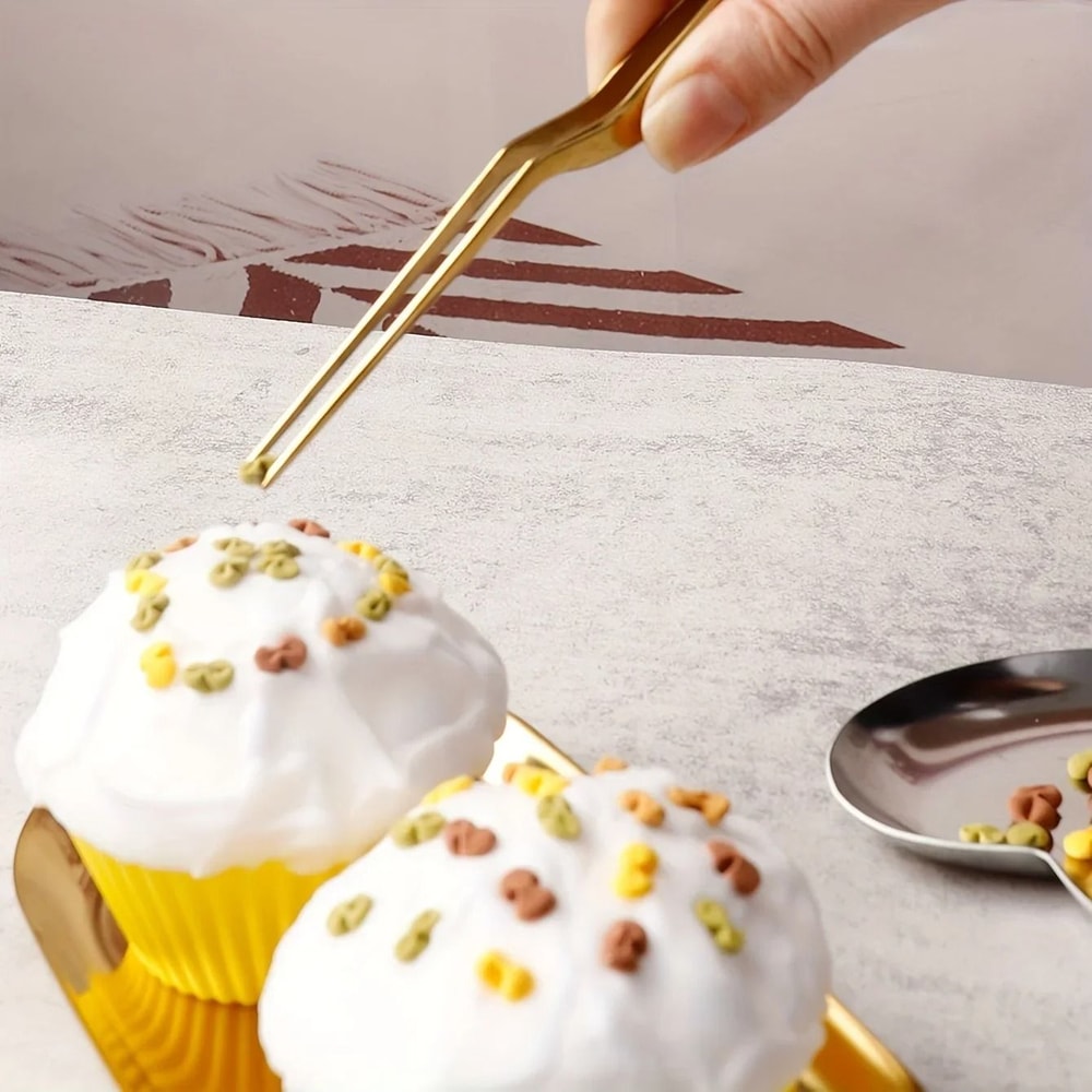 Stainless Steel Cake Decorating Tweezers Professional Chef Pastry Tweezers 4