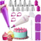 40 Piece Silicone Piping Bags And Tips Cake Decorating Kit Reusable Pastry Tools 2