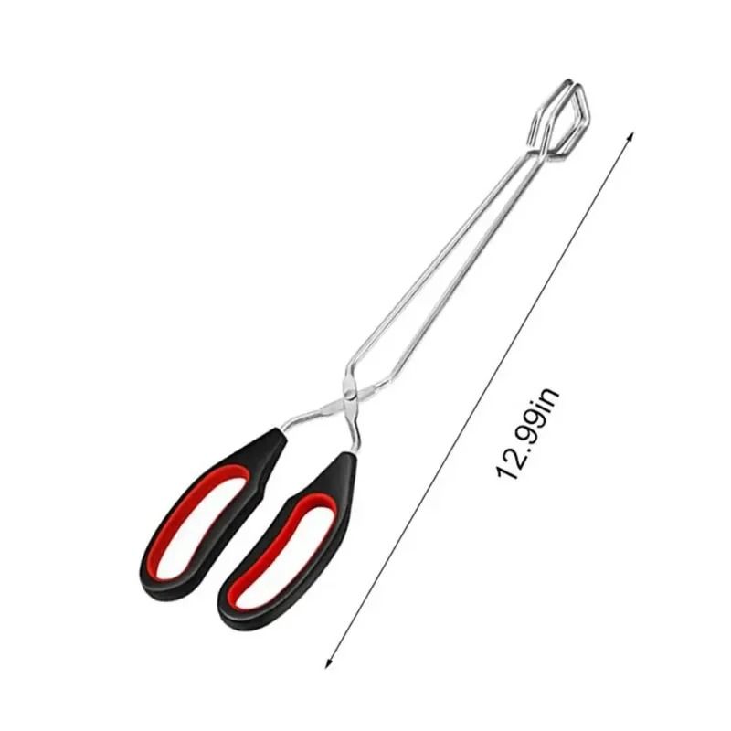 BBQ Scissor Tongs Long Handle Barbecue Grilling Tongs For Cooking And Roasting 2