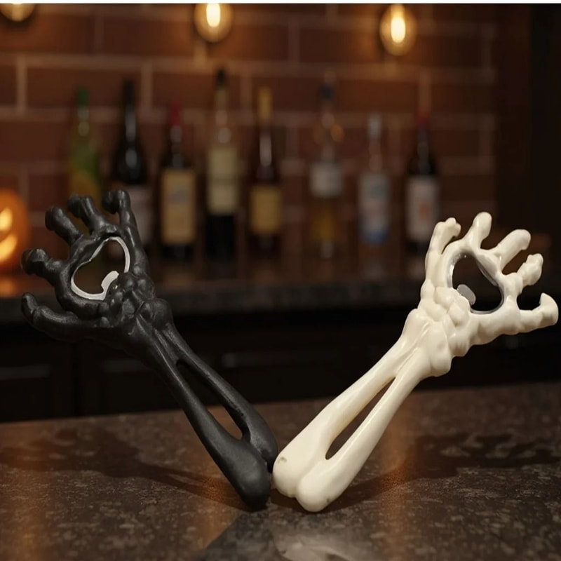 Skeleton Hand Bottle Opener Cast Iron Beer Opener For Halloween And Bar Use 4