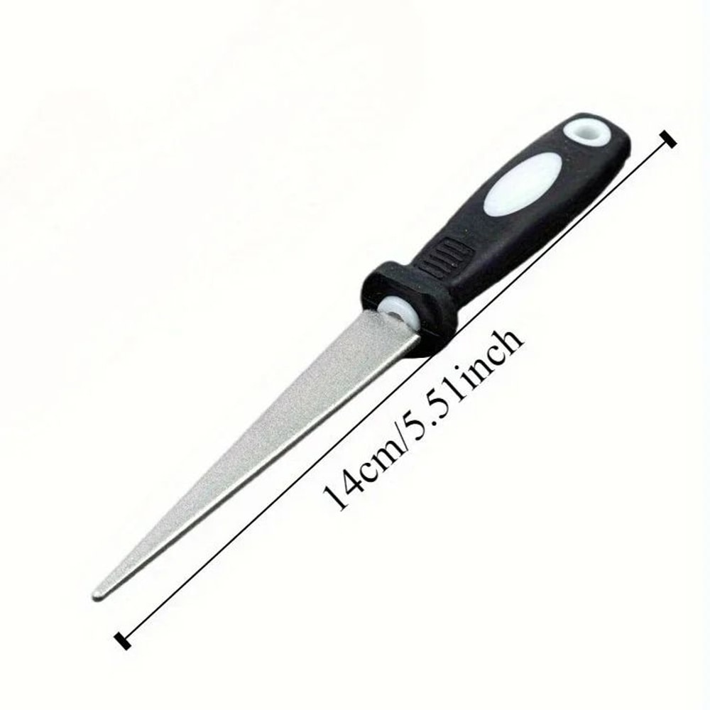 Diamond Sharpening Stone Double Sided Knife Sharpening Tool With Handle 0