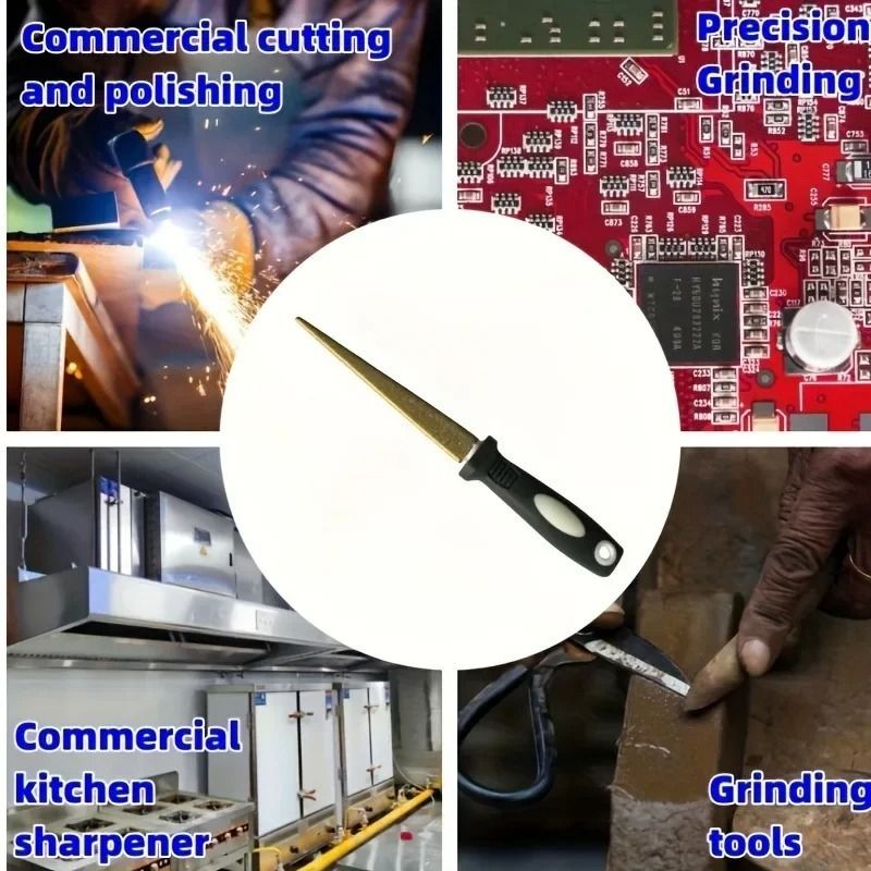 Diamond Sharpening Stone Double Sided Knife Sharpening Tool With Handle 1