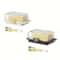 Refrigerator Butter Container With Lid Butter Dish And Cheese Organizer Box 0