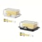 Refrigerator Butter Container With Lid Butter Dish And Cheese Organizer Box 0