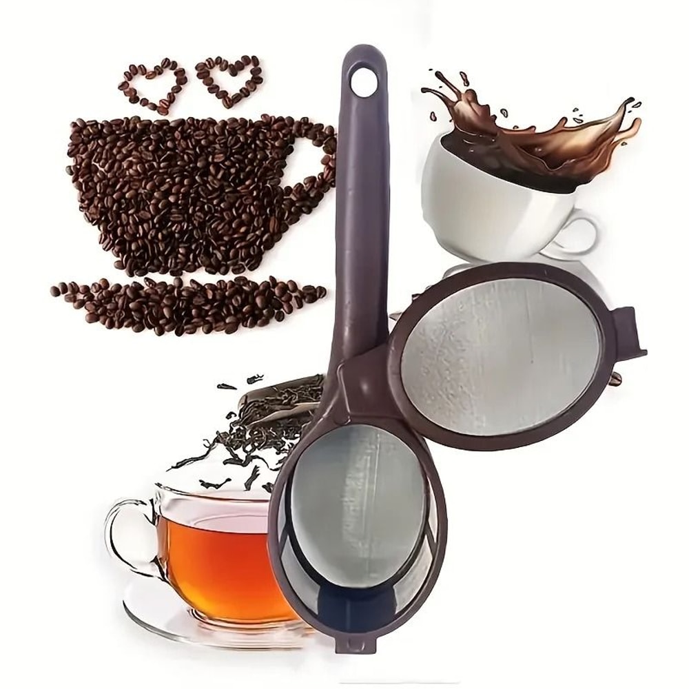 Durable Coffee Filter Spoon Portable Reusable Coffee Filtration Tool 4