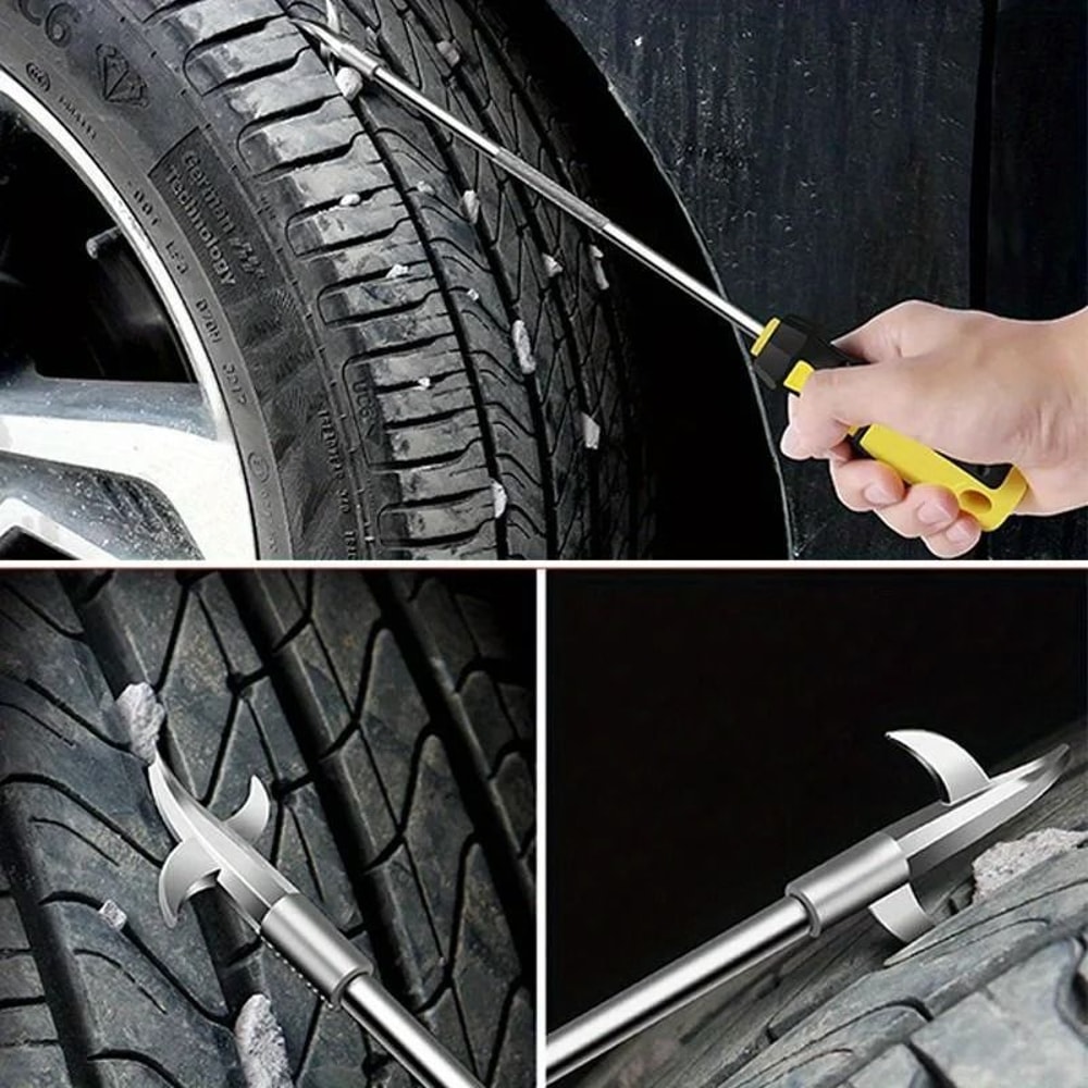 Car Tire Stone Remover Hook Tire Groove Cleaning Tool 2