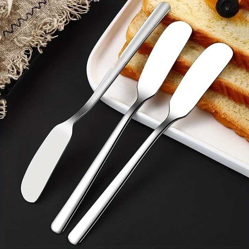 2 PCS Stainless Steel Butter Knife And Cheese Spreader Set Multifunctional Butter Shovel 2