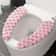 Soft Plush Toilet Seat Cushion Washable Non Slip Toilet Seat Cover 4