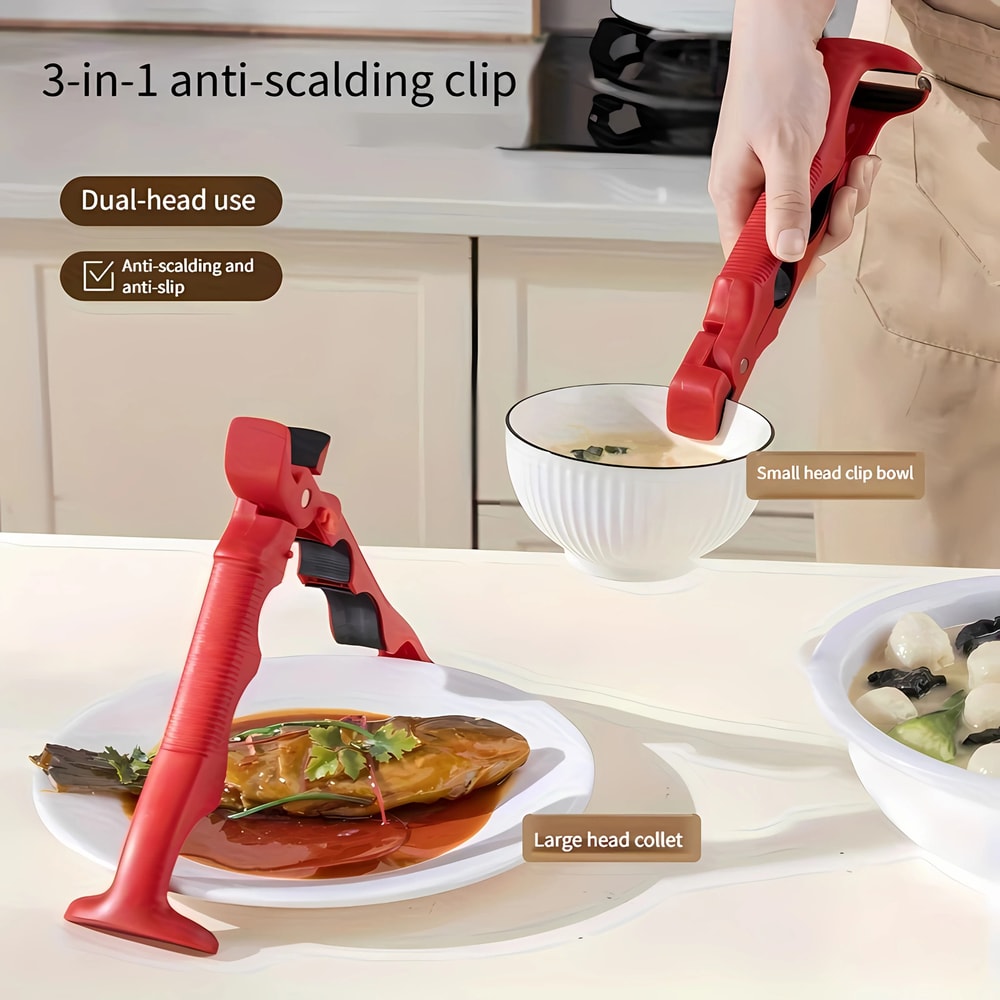 3 In 1 Anti Scalding Clip Heat Resistant Pot Holder Clip For Hot Dishes 7