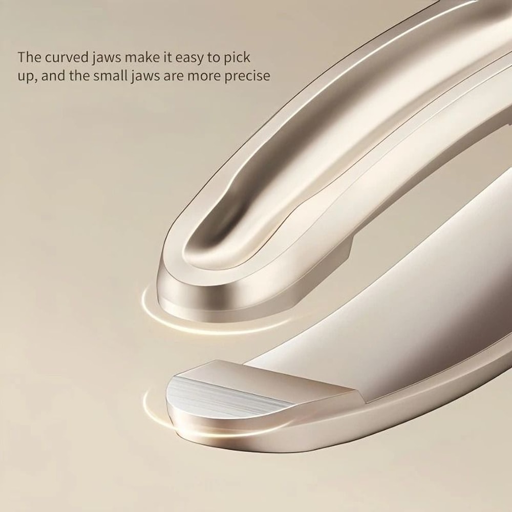 Premium Round Head Precision Tweezers For Eyebrow Facial And Beard Hair Removal 2