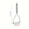 Stainless Steel Wave Potato Masher Durable Kitchen Tool For Smooth Purees 4