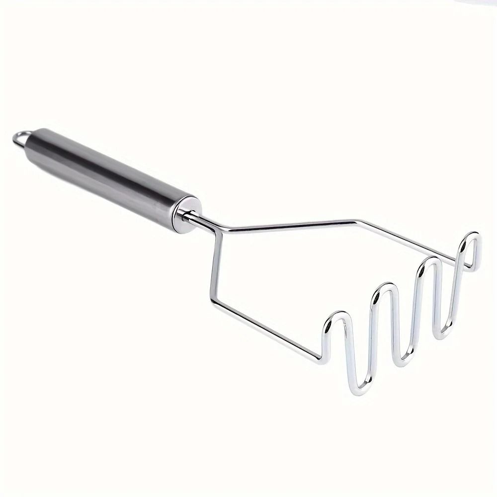 Stainless Steel Wave Potato Masher Durable Kitchen Tool For Smooth Purees 0