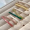 Acetate Geometric Hair Clips Set Of 3 Simple Oblong Barrettes For Women 6