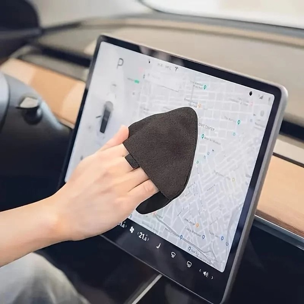 Ultra Fine Microfiber Car Touchscreen Cleaning Cloth For Dashboard And Displays 2