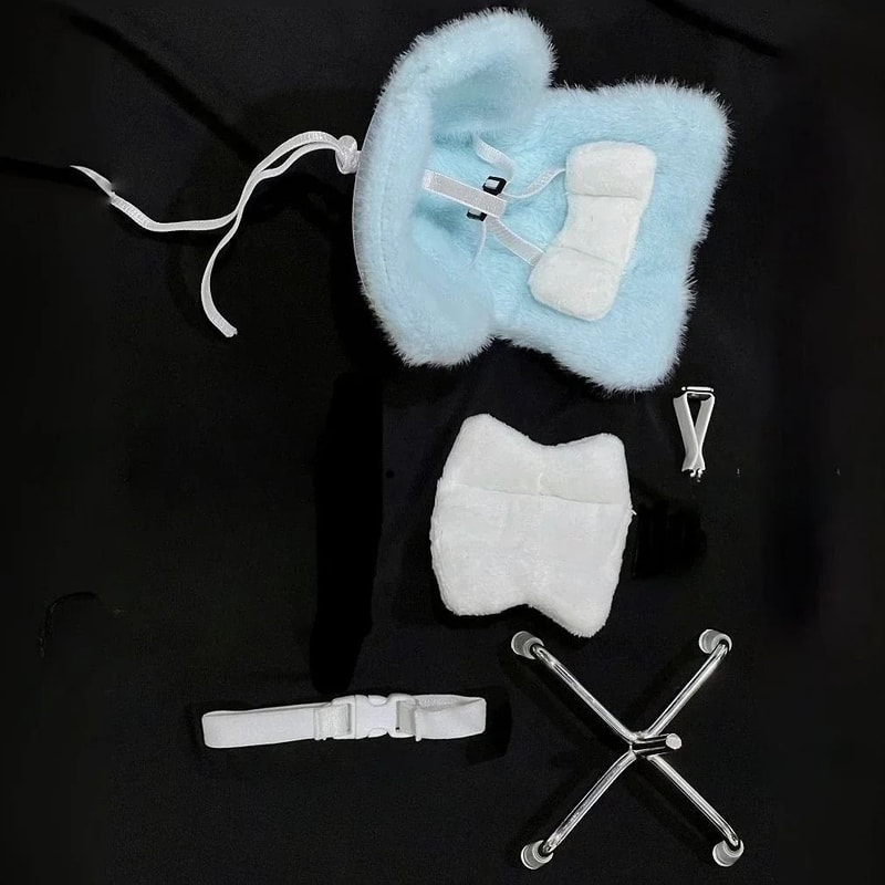 Kawaii Doll Car Seat Plush Holder For Ob11 And Mini Dolls Up To 18cm 8