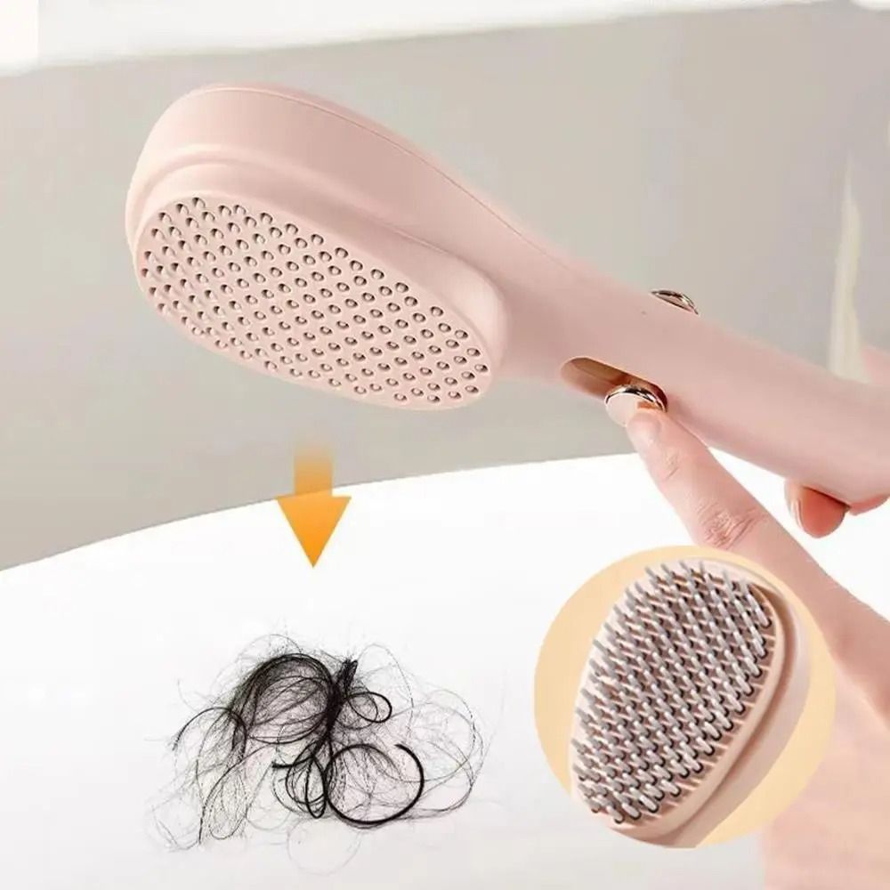 Self Cleaning Hairbrush With Scalp Massage Anti Static Retractable Hair Comb 3