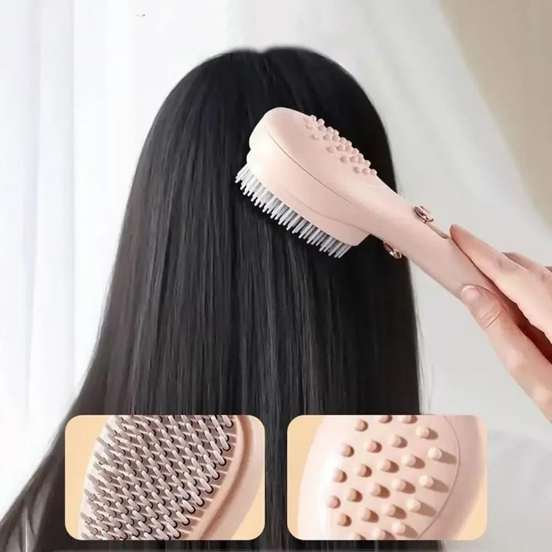 Self Cleaning Hairbrush With Scalp Massage Anti Static Retractable Hair Comb 5