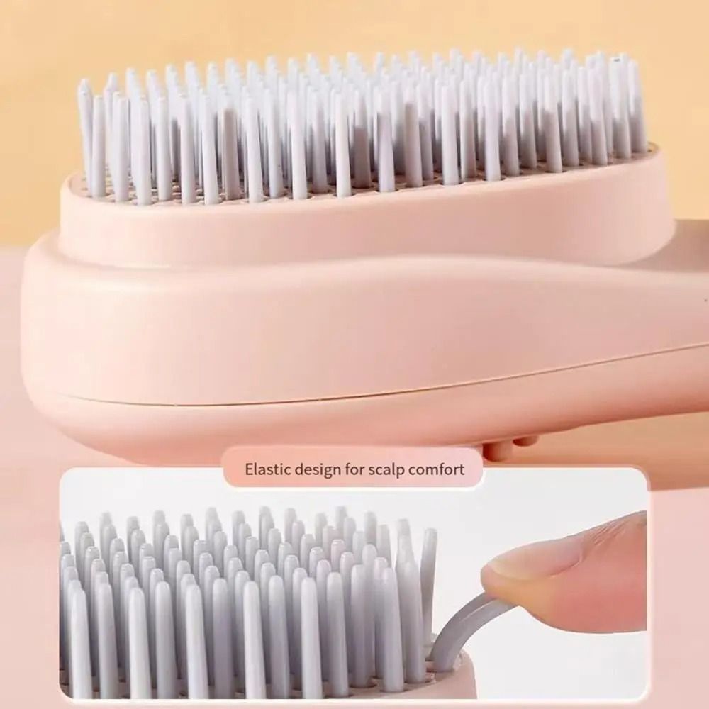 Self Cleaning Hairbrush With Scalp Massage Anti Static Retractable Hair Comb 6