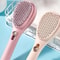 Self Cleaning Hairbrush With Scalp Massage Anti Static Retractable Hair Comb 0
