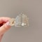 Elegant Crystal Shark Hair Claw Pearl Ponytail Clip For Women 1