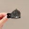 Elegant Crystal Shark Hair Claw Pearl Ponytail Clip For Women 2