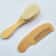 Baby Hair Brush And Comb Set Soft Wool Beech Wood Newborn Grooming Kit 1