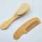 Baby Hair Brush And Comb Set Soft Wool Beech Wood Newborn Grooming Kit 1