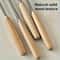 Stainless Steel Kitchen Whisk Set With Solid Wood Handles Cream And Egg Mixer 4