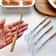 Stainless Steel Kitchen Whisk Set With Solid Wood Handles Cream And Egg Mixer 6