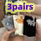 Cute Cat Face Socks Set Of 3 Soft Animal Novelty Socks For Everyday Wear 0