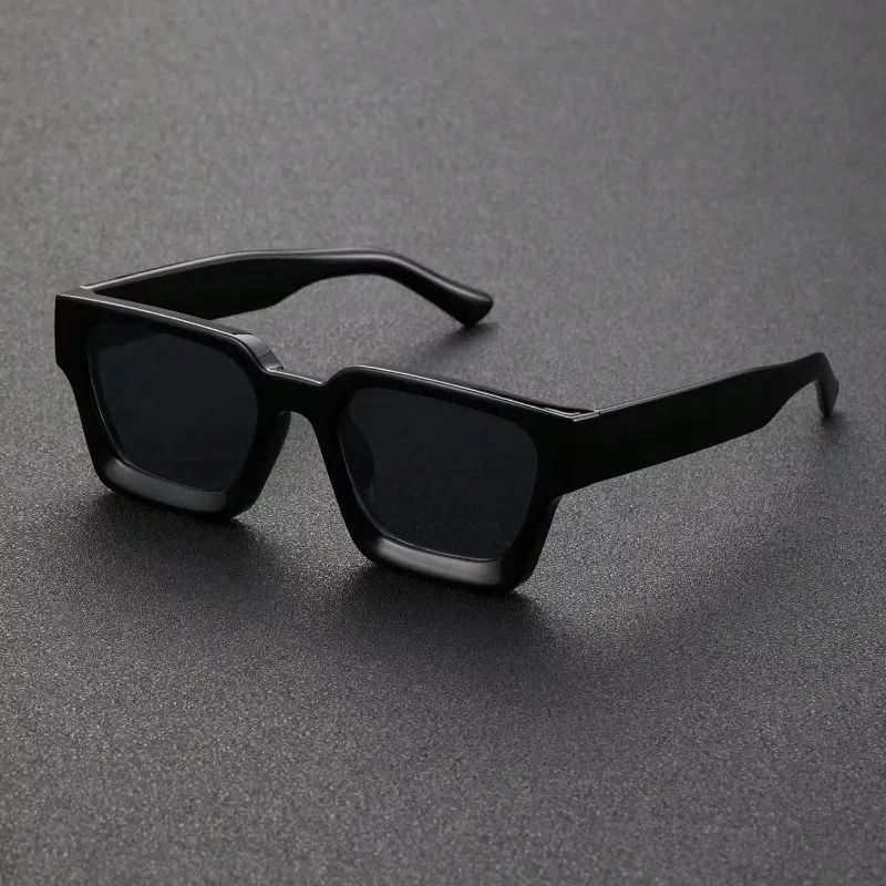 Unisex Square Frame Sunglasses Lightweight Plastic Fashion Shades For Daily Wear 0