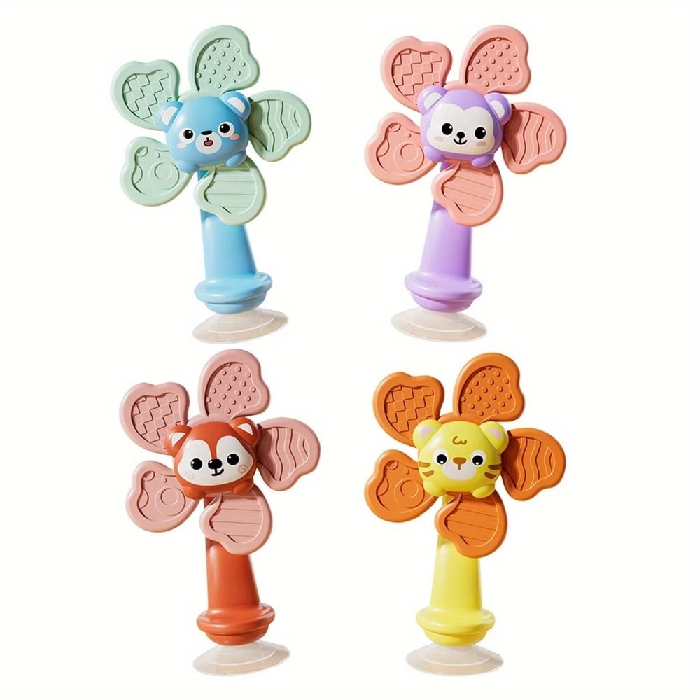 Baby Suction Spinner Sensory Toy ABS Resin Fidget For Infants And Toddlers 0