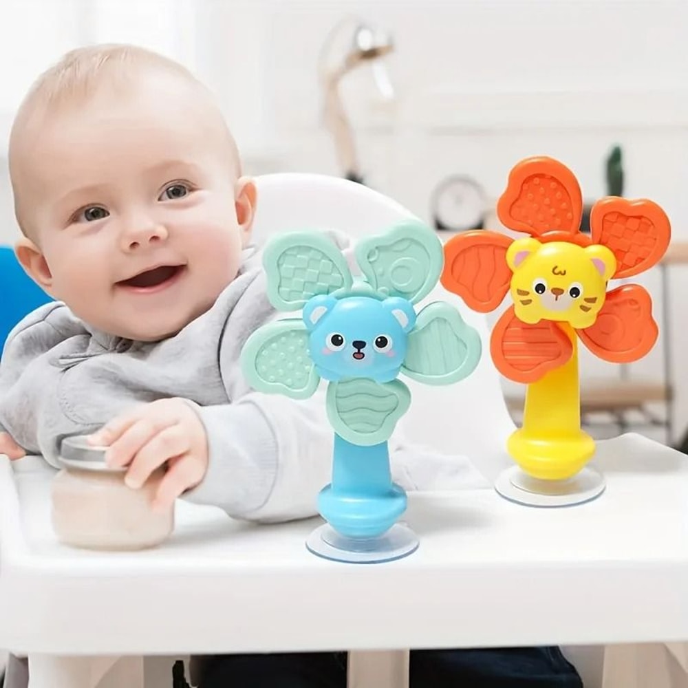 Baby Suction Spinner Sensory Toy ABS Resin Fidget For Infants And Toddlers 5