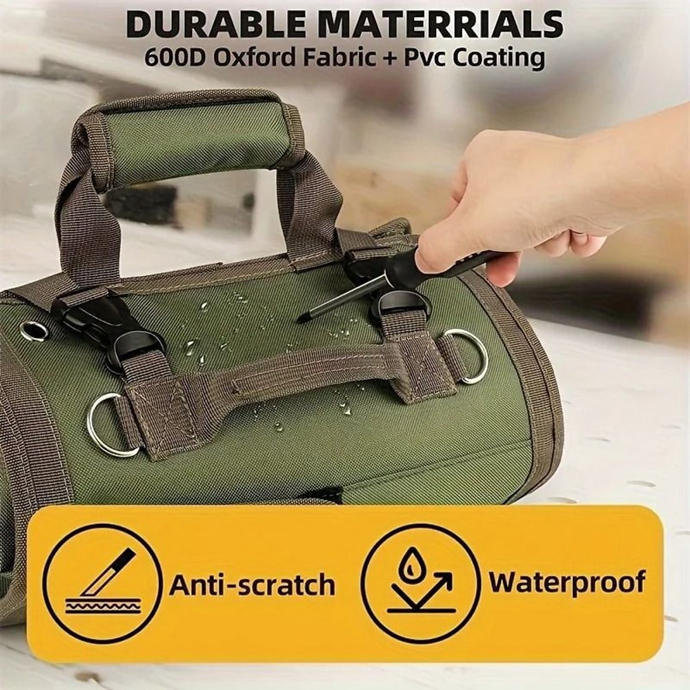 Multipurpose Oxford Tool Organizer Bag Foldable Storage Pouch For Work Tools 3