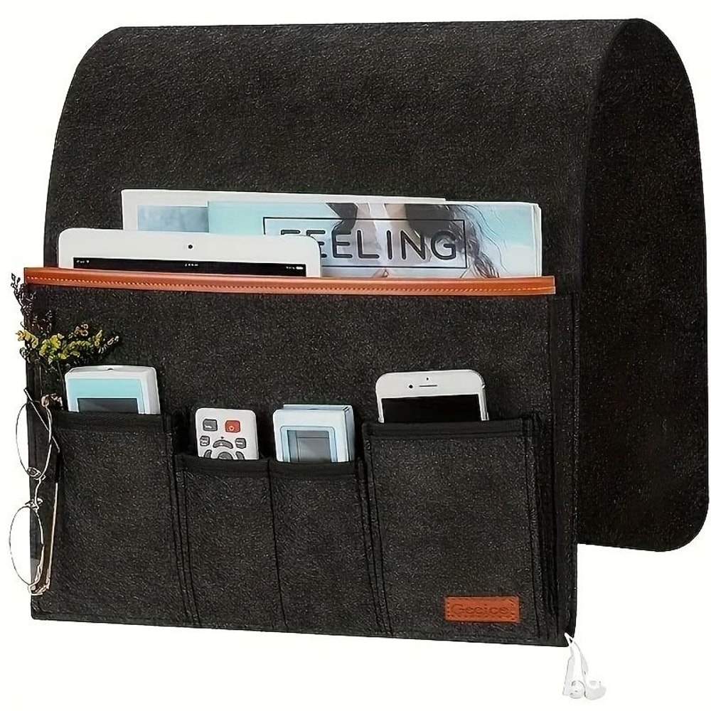Felt Bedside Hanging Organizer Multi Pocket Storage Pouch For Dorm And Home 0