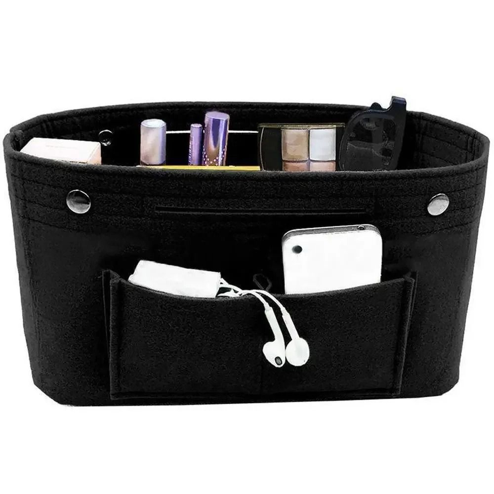 Felt Handbag Organizer Insert Travel Purse Liner With Multiple Pockets 10