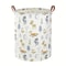 Large Cotton Laundry Basket Foldable Clothes Storage Hamper With Handles 0
