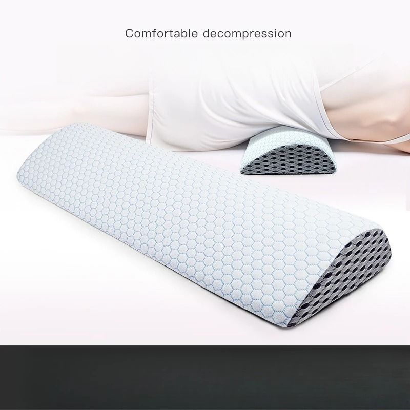 Memory Foam Lumbar Pillow Ergonomic Back Support Bed Wedge Cushion 3