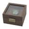 Vintage Black Walnut Wooden Watch Box Single Watch Storage And Display Case 0