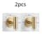 Stainless Steel Adhesive Wall Hooks Set Of 2 No Drill Bathroom And Kitchen Hooks 3