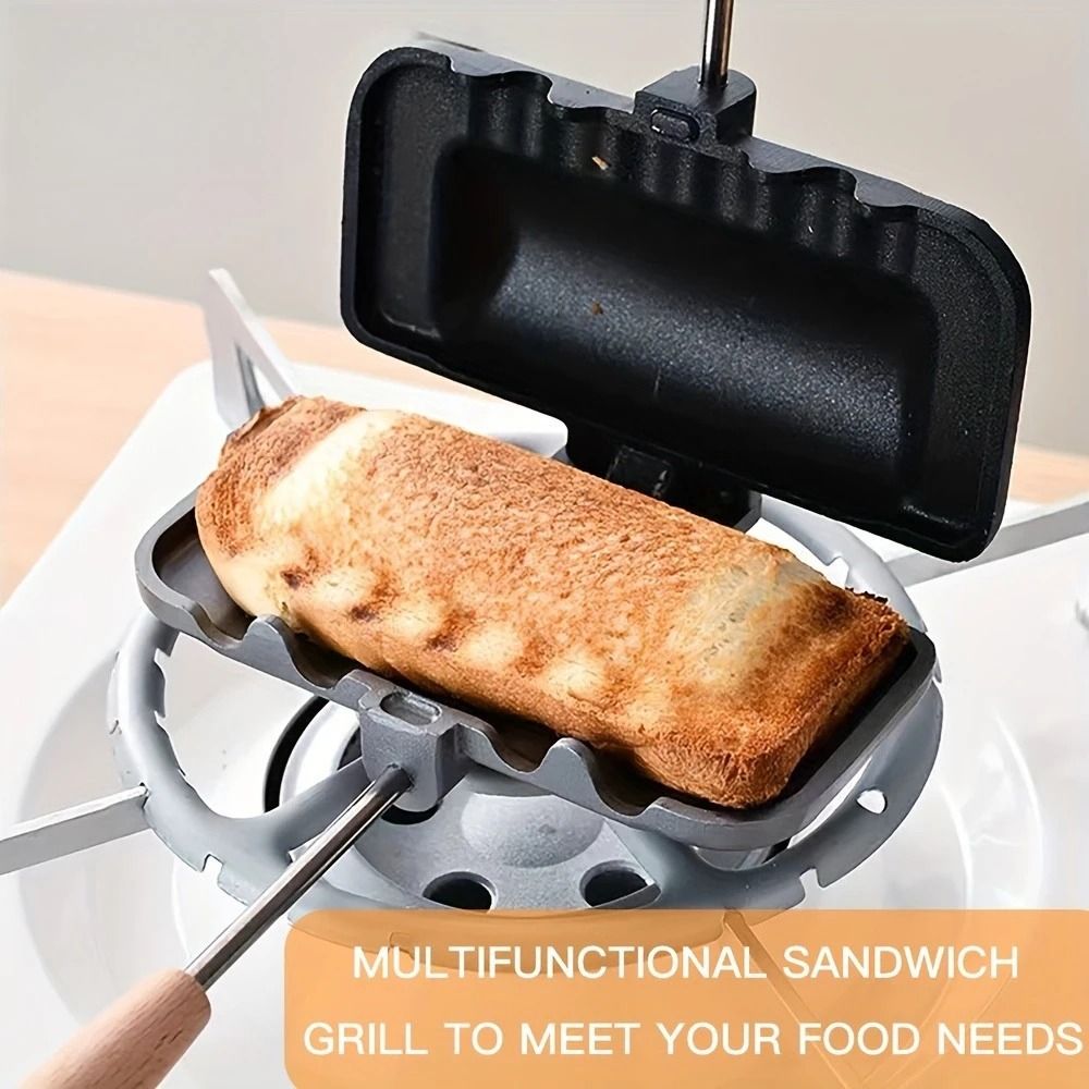 Dual Sided Non Stick Sandwich Maker Grill Press For Stove 5