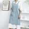 Cotton Linen Tie Free Apron Retro Work Coverall For Kitchen And Crafts 6