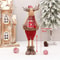 Retractable Standing Christmas Elk Doll Red Fabric Holiday Decor 3