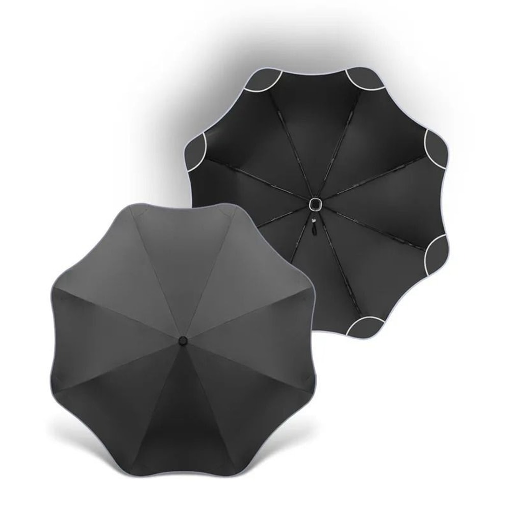 Fully Automatic Compact Umbrella With Reflective Edges And Rounded Corners 8