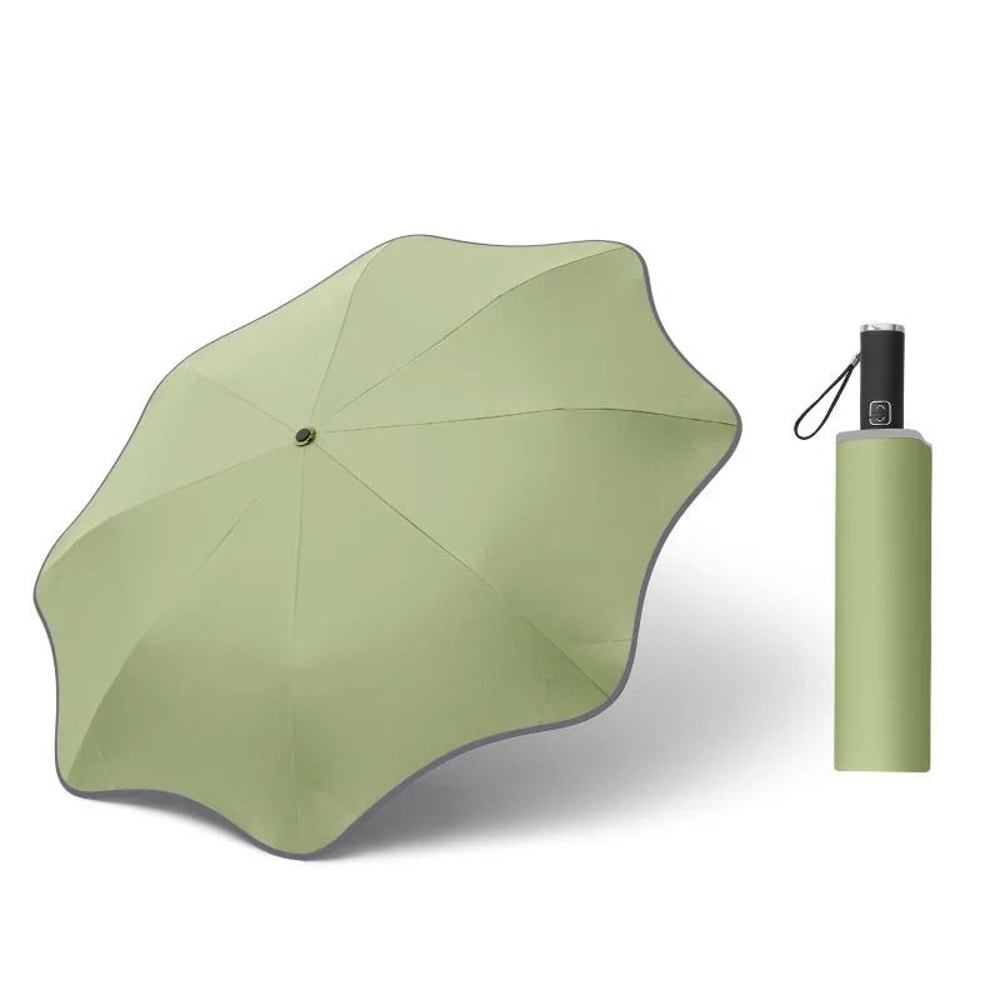 Fully Automatic Compact Umbrella With Reflective Edges And Rounded Corners 1
