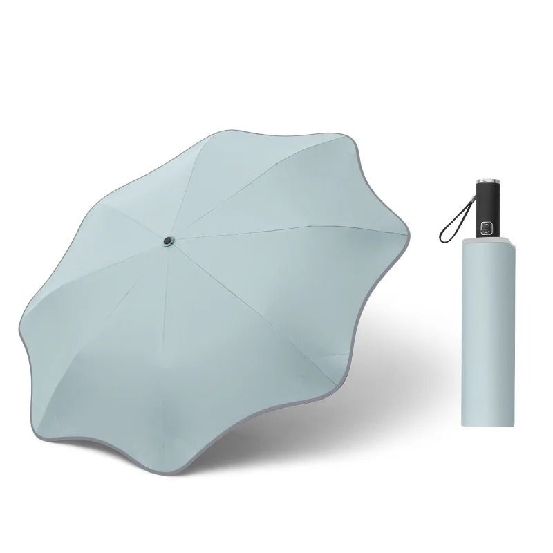 Fully Automatic Compact Umbrella With Reflective Edges And Rounded Corners 2